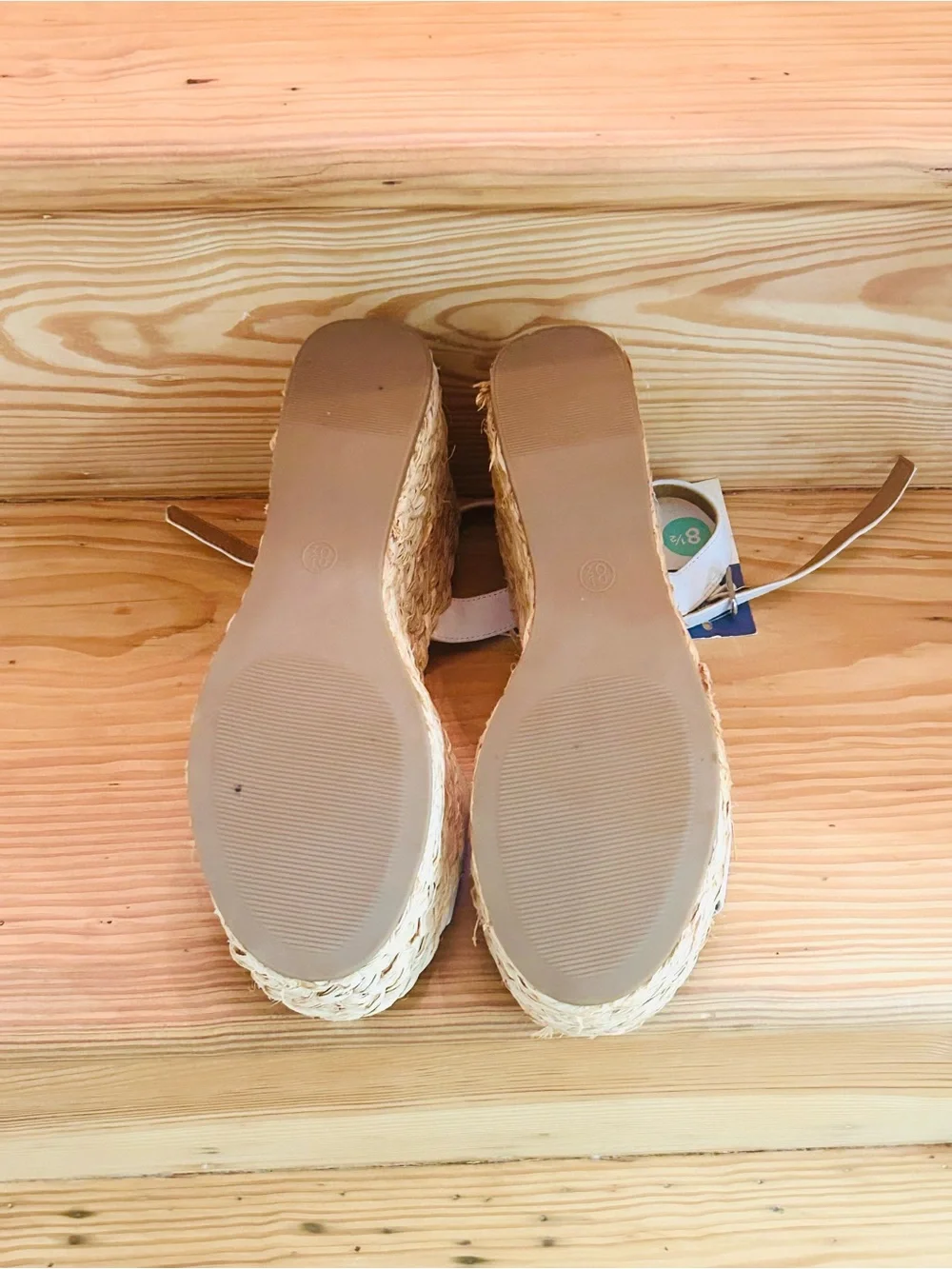 Universal Thread White Espadrille Platform Slingback Sandals